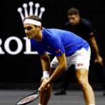 Roger Federer at the 2022 Laver Cup