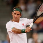 Roger Federer at the Match in Africa exhibition in January 2020