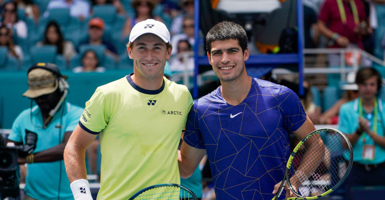 Casper Ruud, Carlos Alcaraz, Miami 2022
