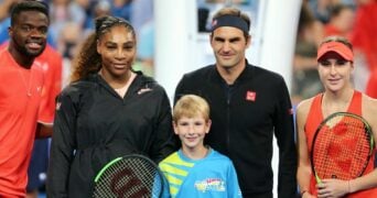 Serena Williams and Roger Federer