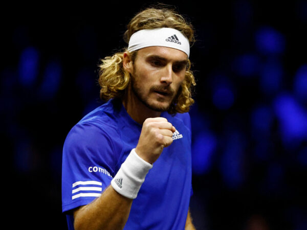 Stefanos Tsitsipas at the 2022 Laver Cup