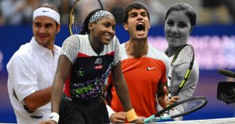 Roger Federer (2003), Cori Gauff (2022), Carlos Alcaraz (2022), Chris Evert (1974) | © Panoramic / Tennis Majors