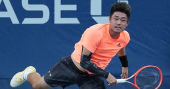 Yibing Wu at the 2022 US Open in New York
