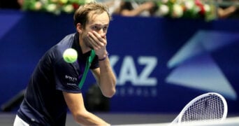 Daniil Medvedev at the 2022 Astana Open