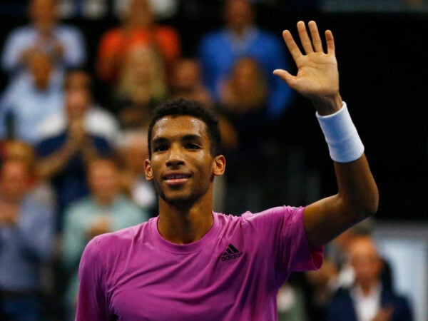 Felix Auger-Aliassime after his semi-final win at the 2022 Swiss Indoors in Basel