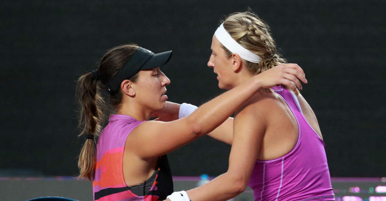 Jessica Pegula and Vika Azarenka, 2022