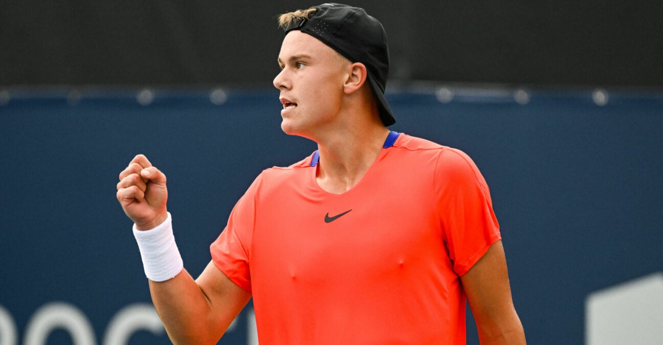 Holger Rune at the 2022 National Bank Open in Montreal