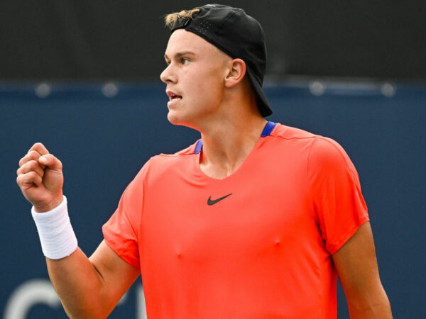 Holger Rune at the 2022 National Bank Open in Montreal