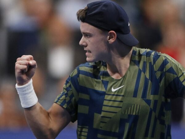 Holger Rune at the 2022 Swiss Indoors in Basel