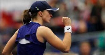 Iga Swiatek at the 2022 Ostrava Open