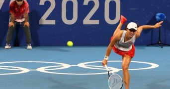 Iga Swiatek at the Tokyo Olympic Games in 2021