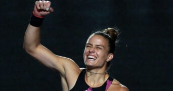 Maria Sakkari at the 2022 WTA Guadalajara Open