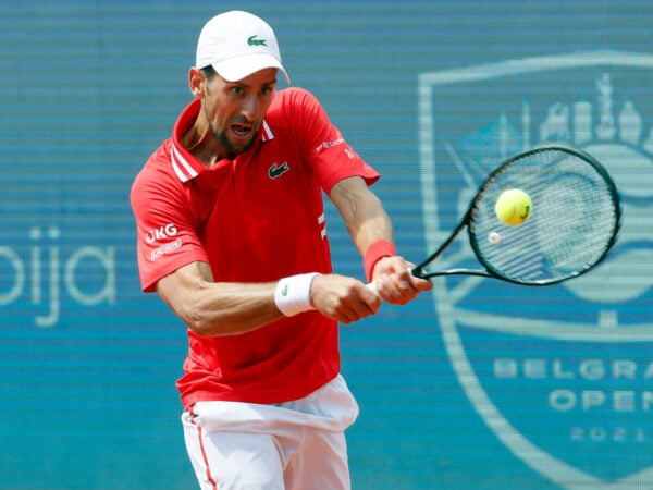 Novak Djokovic at the Serbian Open in 2021