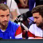 Richard Gasquet and Gilles Simon at the Davis Cup in 2017