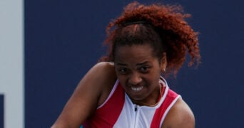 Robin Montgomery at the 2022 Miami Open