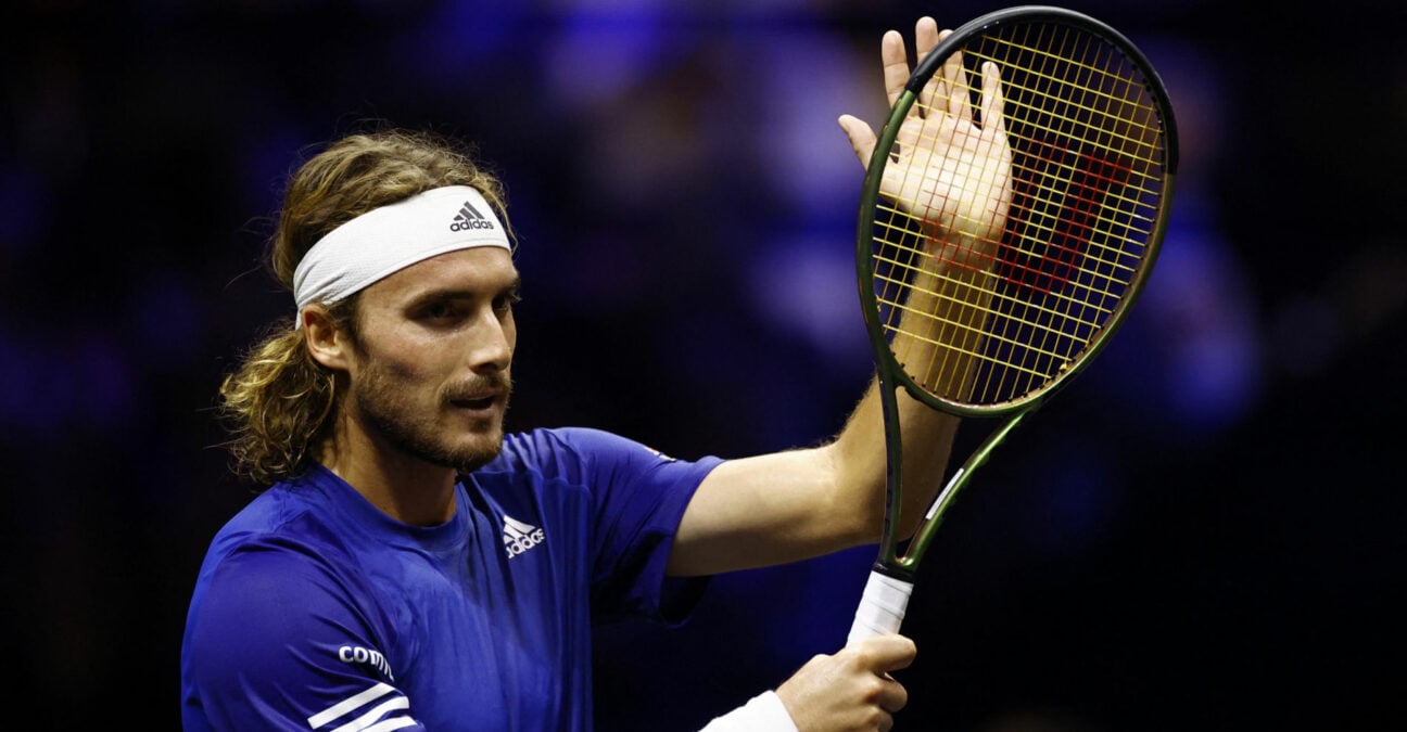 Stefanos Tsitsipas at the 2022 Laver Cup