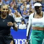 Venus Williams and Serena Williams at the 2022 US Open