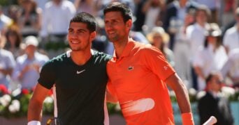 Carlos Alcaraz and Novak Djokovic