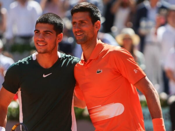 Carlos Alcaraz and Novak Djokovic