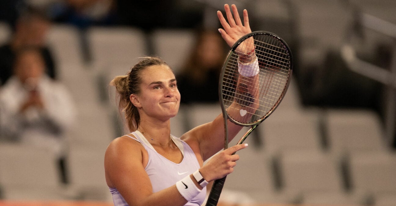 Aryna Sabalenka at the 2022 WTA Finals in Fort Worth, Texas