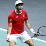 Borna Coric at the Davis Cup Finals 2022 in Malaga, Spain