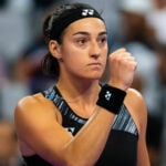 Caroline Garcia at the 2022 WTA Finals Fort Worth tennis tournament