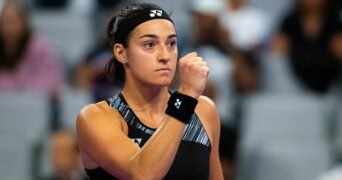 Caroline Garcia at the 2022 WTA Finals Fort Worth tennis tournament