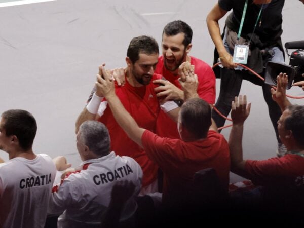 Marin Cilic celebration Davis Cup
