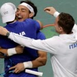 Fabio Fognini and Simone Bolelli celebrate victory