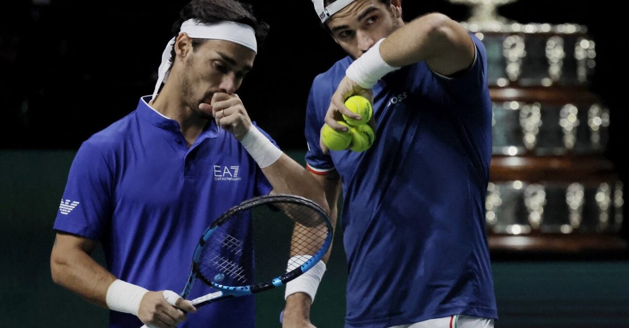 Fognini Berrettini Davis Cup 2022 (AI / Reuters / Panoramic)