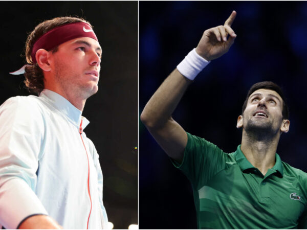 Taylor Fritz and Novak Djokovic, 2022