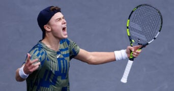 Holger Rune at the 2022 Rolex Paris Masters