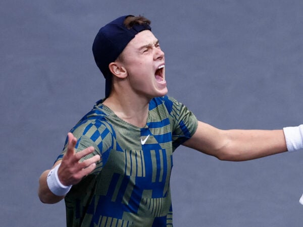 Holger Rune at the 2022 Rolex Paris Masters