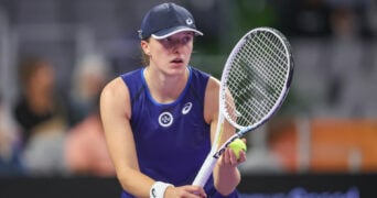 Iga Swiatek at the 2022 WTA Finals in Fort Worth, Texas