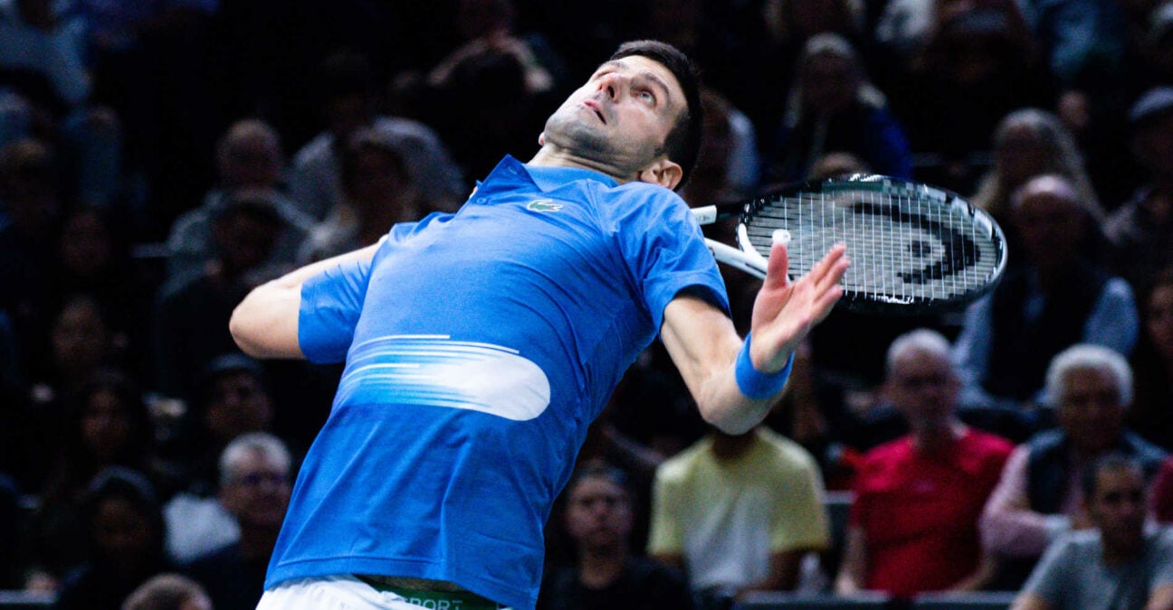 Novak Djokovic service, 2022