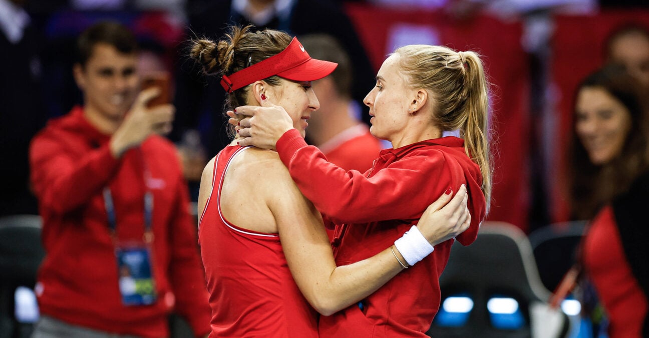 Belinda Bencic and Jil Teichmann at BJK Cup 2022