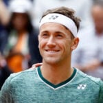 Rafael Nadal and Casper Ruud at the 2022 French Open