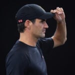 Roger Federer at the 2022 Laver Cup in London
