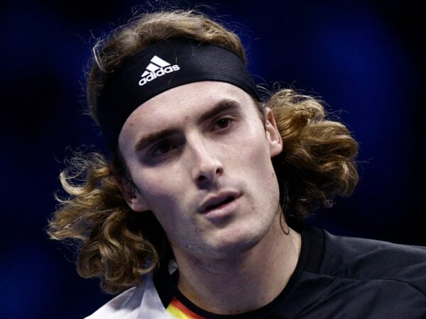 Stefanos Tsitsipas quizzical look ATP Finals