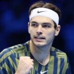 Taylor Fritz fist pump