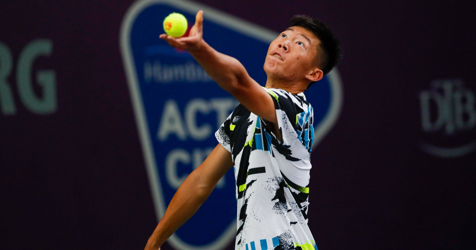 Tseng Chun Hsin at the ITF World Tennis Tour M25 in Hamburg, Germany