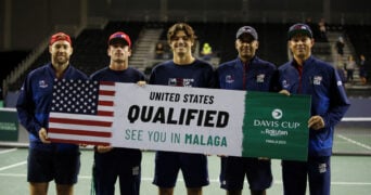 United States Davis Cup team in Glasgow