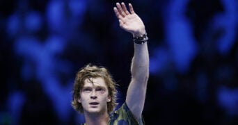 Andrey Rublev at the 2022 ATP Finals in Turin