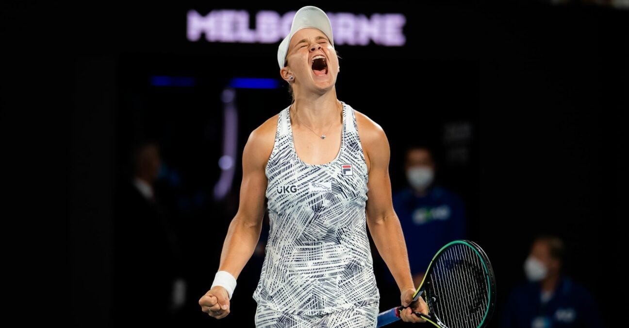 Ash Barty in the 2022 Australian Open final