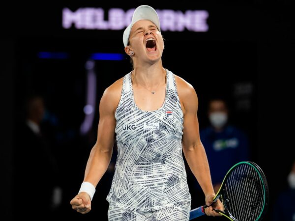 Ash Barty in the 2022 Australian Open final