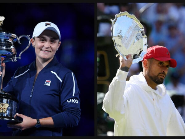 Ash Barty and Nick Kyrgios nominated for the 2022 Newcombe Medal