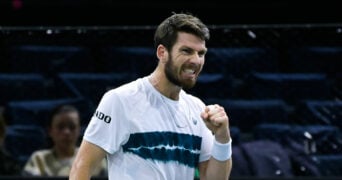 Cameron Norrie at the 2022 Paris Masters