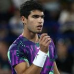 Carlos Alcaraz at the Mubadala World Tennis Championship