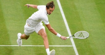 Daniil Medvedev at the 2021 Wimbledon Championships