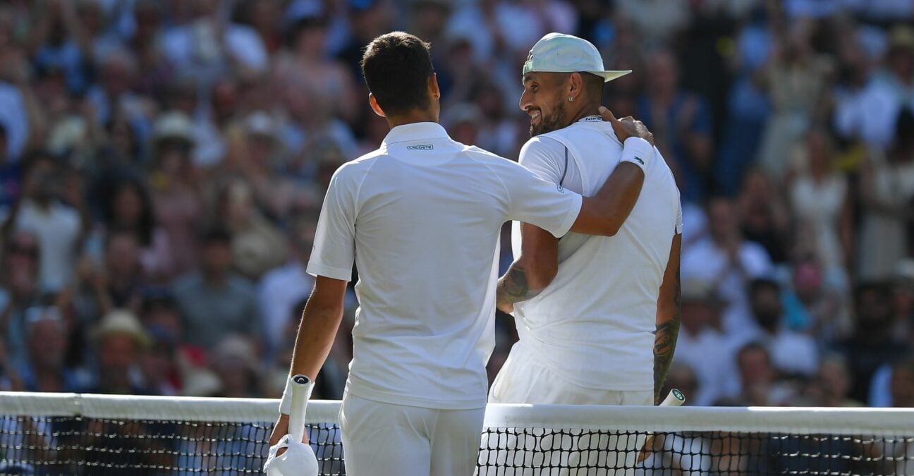 Djokovic and Kyrgios, Wimbledon 2022